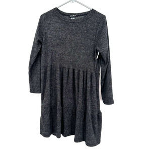 CENY size small long sleeve ribbed sweater dress gray New with tags nordstrom‎